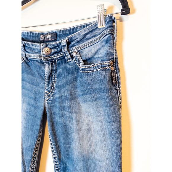 Vintage Y2K Silver Jeans Co Suki Medium Wash Low Rise Bootcut Jeans Size 30 - Picture 3 of 7